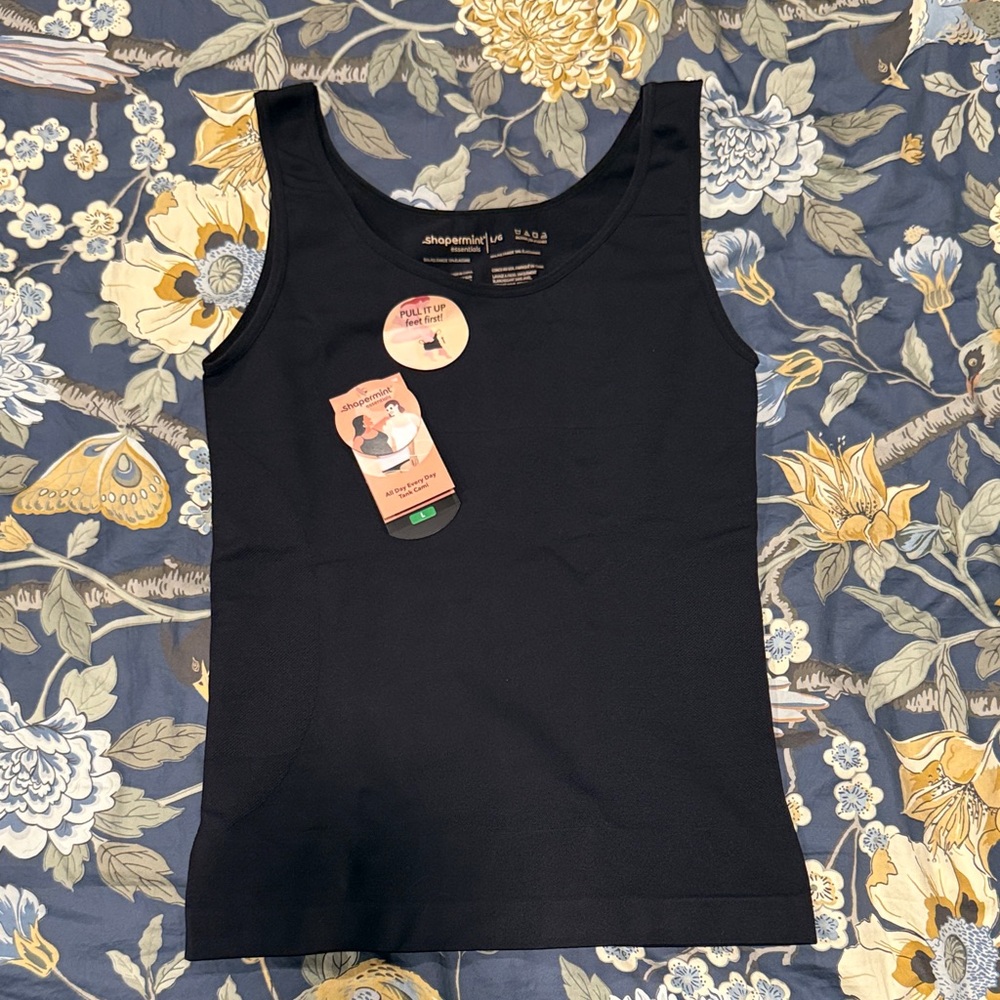 Shapermint Black Bodysuit Top